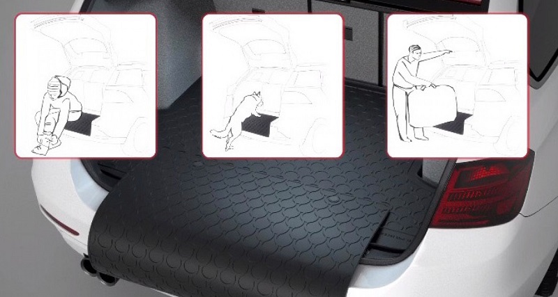 Используйте резиновые коврики для багажника по максимуму